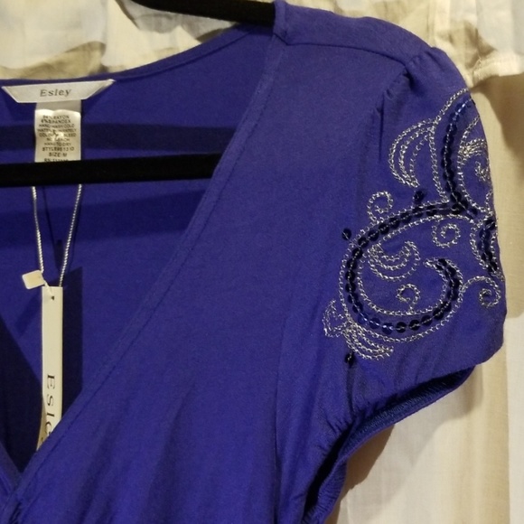 Lovely royal blue dress with sparkly details! - Picture 5 of 8